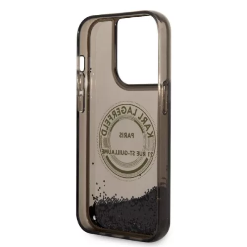 Karl Lagerfeld - Hardcase Liquid Glitter (KLHCP14LLCRSGRK) - iPhone 14 Pro - RSG
