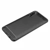 Techsuit - Carbon szilikon tok - Samsung Galaxy A70 / A70s - Fekete