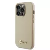 Guess - Csillámos Fényes Felirat (GUHCP15XPGMCSD) - iPhone 15 Pro Max - Csillogó Bézs