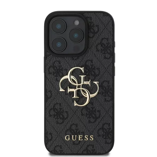 Guess - Keménytok 4G Nagy Logó (GUHCP16L4GMGGR) - iPhone 16 Pro - Fekete