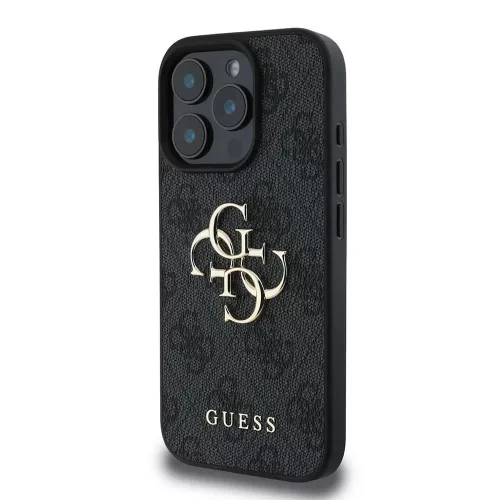 Guess - Keménytok 4G Nagy Logó (GUHCP16L4GMGGR) - iPhone 16 Pro - Fekete