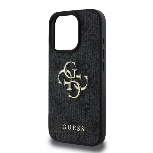 Guess - Keménytok 4G Nagy Logó (GUHCP16L4GMGGR) - iPhone 16 Pro - Fekete