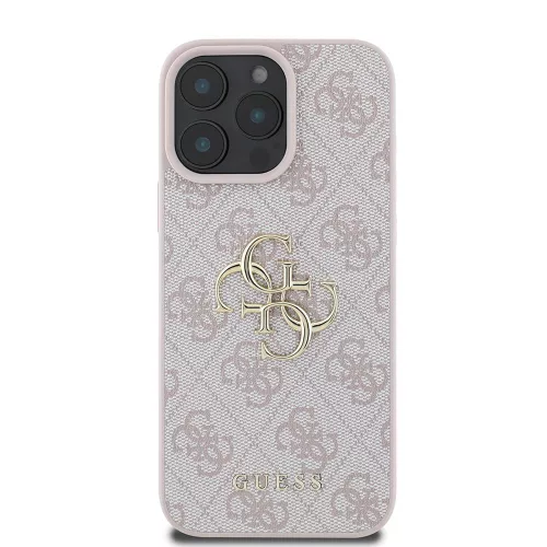 Guess - Keménytok 4G Nagy Logó (GUHCP16L4GMGPI) - iPhone 16 Pro - Rózsaszín