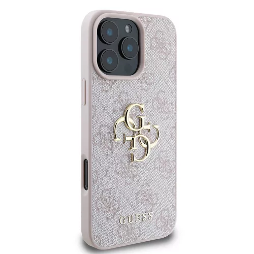 Guess - Keménytok 4G Nagy Logó (GUHCP16L4GMGPI) - iPhone 16 Pro - Rózsaszín