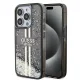 Guess - Folyékony Csillámos Arany Csíkos (GUHCP15LLFCSEGK) - iPhone 15 Pro - Fekete