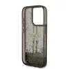 Guess - Folyékony Csillámos Arany Csíkos (GUHCP15LLFCSEGK) - iPhone 15 Pro - Fekete
