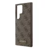 Guess - Keménytok 4G Arany Fém Logó (GUHCS24LG4GFBR) - Samsung Galaxy S24 Ultra - Barna