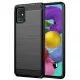 Techsuit - Carbon szilikon tok - Samsung Galaxy A51 4G - Fekete