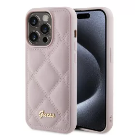   Guess - Steppelt Fém Logó (GUHCP15XPSQSQSP) - iPhone 15 Pro Max - Rózsaszín