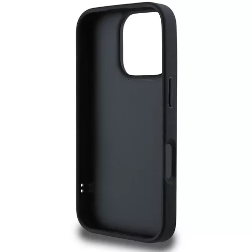 Guess - Steppelt Fém Logó (GUHCP16LPSQSQSK) - iPhone 16 Pro - Fekete