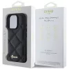Guess - Steppelt Fém Logó (GUHCP16LPSQSQSK) - iPhone 16 Pro - Fekete