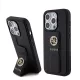 Guess - Kitámasztós 4G Saffiano Strass - iPhone 15 Pro Max (GUHCP15XPGSSADK) - Black