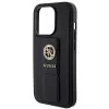 Guess - Kitámasztós 4G Saffiano Strass - iPhone 15 Pro Max (GUHCP15XPGSSADK) - Black
