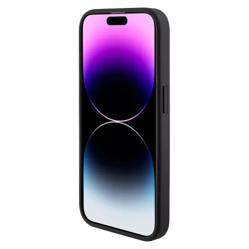 Guess - Kitámasztós 4G Háromszög Strassz (GUHCP15XPGS4TDK) - iPhone 15 Pro Max - Fekete