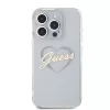Guess - Keménytok IML Szíves (GUHCP16XHCHGSPT) - iPhone 16 Pro Max - Átlátszó