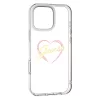 Guess - Keménytok IML Szíves (GUHCP16XHCHGSPT) - iPhone 16 Pro Max - Átlátszó