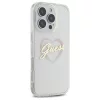 Guess - Keménytok IML Szíves (GUHCP16XHCHGSPT) - iPhone 16 Pro Max - Átlátszó