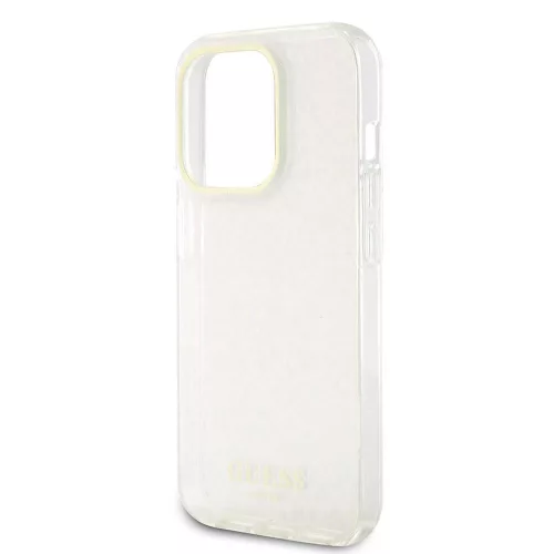 Guess - Keménytok IML Csiszolt Tükrös Disco Gyöngyházfényű (GUHCP15LHDECMP) - iPhone 15 Pro - Rózsaszín
