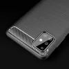 Techsuit - Carbon szilikon tok - Samsung Galaxy A51 4G - Fekete