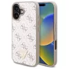Guess - Keménytok 4G Háromszög Fém Logó (GUHCP16SPG4GPH) - iPhone 16 - Fehér