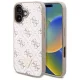 Guess - Keménytok 4G Háromszög Fém Logó (GUHCP16SPG4GPH) - iPhone 16 - Fehér