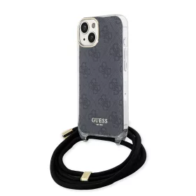   Guess - Zsinóros Keresztpántos 4G Mintás (GUHCP15SHC4SEK) - iPhone 15 - Fekete