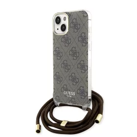   Guess - Zsinóros Keresztpántos 4G Mintás (GUHCP15SHC4SEW) - iPhone 15 - Barna