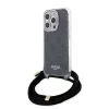 Guess - Zsinóros Keresztpántos 4G Mintás (GUHCP15LHC4SEK) - iPhone 15 Pro - Fekete