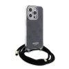 Guess - Zsinóros Keresztpántos 4G Mintás (GUHCP15LHC4SEK) - iPhone 15 Pro - Fekete