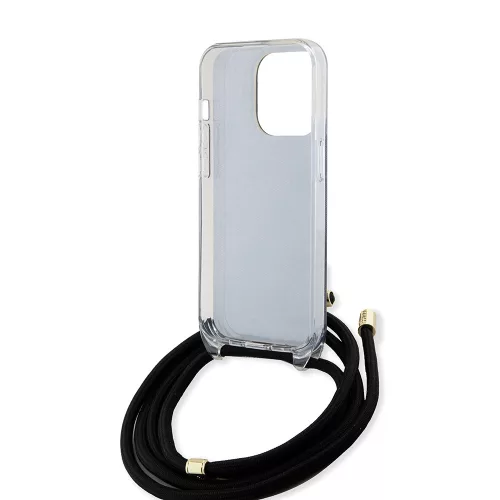 Guess - Zsinóros Keresztpántos 4G Mintás (GUHCP15LHC4SEK) - iPhone 15 Pro - Fekete