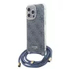 Guess - Zsinóros Keresztpántos 4G Mintás (GUHCP15LHC4SEB) - iPhone 15 Pro - Kék