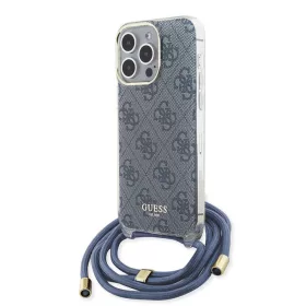   Guess - Zsinóros Keresztpántos 4G Mintás (GUHCP15LHC4SEB) - iPhone 15 Pro - Kék