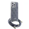 Guess - Zsinóros Keresztpántos 4G Mintás (GUHCP15LHC4SEB) - iPhone 15 Pro - Kék