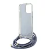 Guess - Zsinóros Keresztpántos 4G Mintás (GUHCP15LHC4SEB) - iPhone 15 Pro - Kék