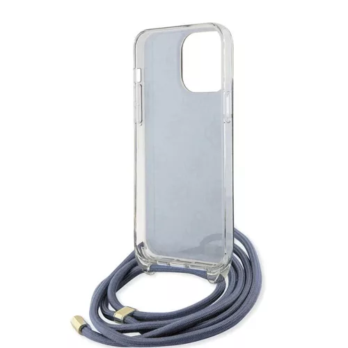 Guess - Zsinóros Keresztpántos 4G Mintás (GUHCP15LHC4SEB) - iPhone 15 Pro - Kék