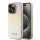 Guess - Saffiano Gyöngyházfényű Felirat (GUHCP15LPSAIRSD) - iPhone 15 Pro - Arany