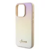 Guess - Saffiano Gyöngyházfényű Felirat (GUHCP15LPSAIRSD) - iPhone 15 Pro - Arany