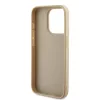 Guess - Saffiano Gyöngyházfényű Felirat (GUHCP15LPSAIRSD) - iPhone 15 Pro - Arany