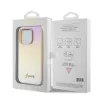 Guess - Saffiano Gyöngyházfényű Felirat (GUHCP15LPSAIRSD) - iPhone 15 Pro - Arany