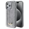 Guess - Flitteres Fém Felirat (GUHCP15XPSFDGSS) - iPhone 15 Pro Max - Ezüst
