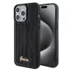 Guess - Flitteres Fém Felirat (GUHCP15XPSFDGSK) - iPhone 15 Pro Max - Fekete