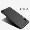 Techsuit - Carbon szilikon tok - Samsung Galaxy A30s / A50 / A50s - Fekete