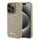 Guess - Disco Fém Felirat (GUHCP15XPMSDGSD) - iPhone 15 Pro Max - Arany