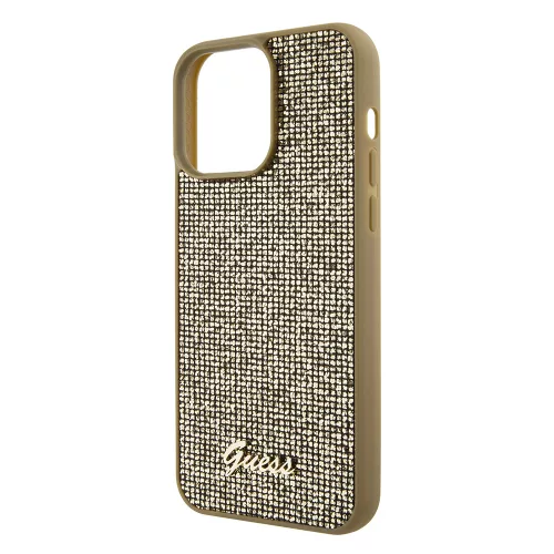 Guess - Disco Fém Felirat (GUHCP15XPMSDGSD) - iPhone 15 Pro Max - Arany