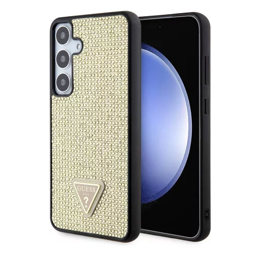Guess - Strassz Háromszög (GUHCS24MHDGPPD) - Samsung Galaxy S24 Plus - Arany