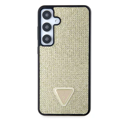 Guess - Strassz Háromszög (GUHCS24MHDGPPD) - Samsung Galaxy S24 Plus - Arany
