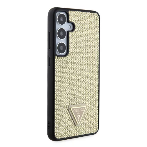Guess - Strassz Háromszög (GUHCS24MHDGPPD) - Samsung Galaxy S24 Plus - Arany