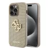 Guess - Perforált Bőr 4G (GUHCP15LPSP4LGD) - iPhone 15 Pro - Arany