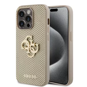   Guess - Perforált Bőr 4G (GUHCP15LPSP4LGD) - iPhone 15 Pro - Arany