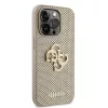 Guess - Perforált Bőr 4G (GUHCP15LPSP4LGD) - iPhone 15 Pro - Arany